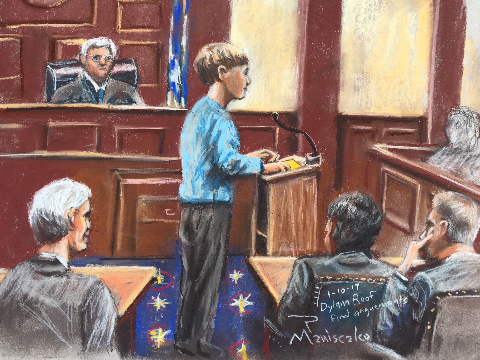 Roof 1-10-17 Roof Delivers His Closing Statement for Sentencing